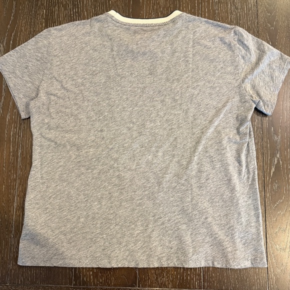 Velvet by Graham & Spencer Vintage Slub Ringer Tee Small Gray - Picture 5 of 6